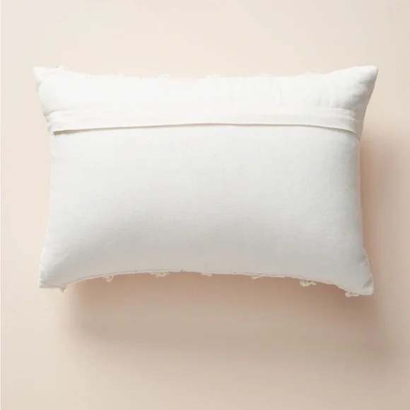 Anthropologie Woven Landen Pillow Cover Case Off White & Gold Rectangle home - Picture 3 of 10